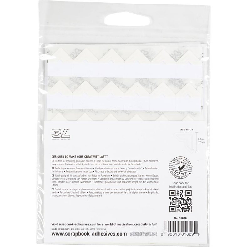 Fotohj&oslash;rner, B: 10 mm, 110 g, creme, 108 stk./ 1 pk.