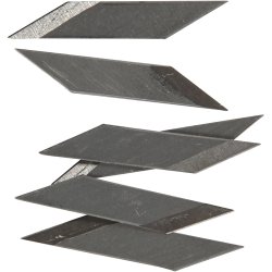 Knivblade til pennekniv, B: 3 mm, 50 stk./ 1 pk.