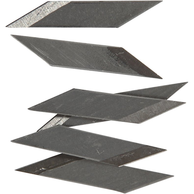 Knivblade til pennekniv, B: 3 mm, 50 stk./ 1 pk.