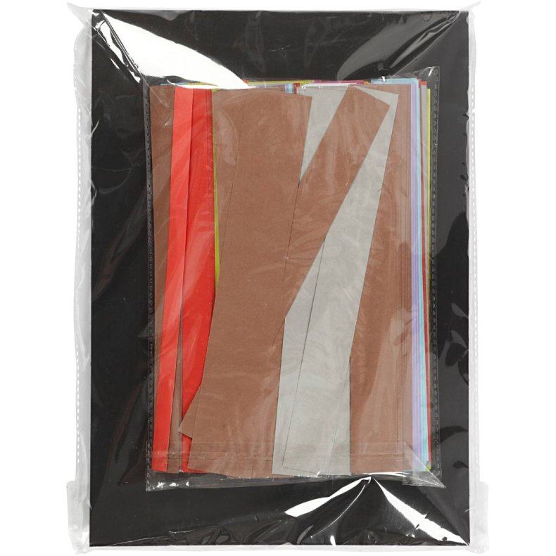 Papirv&aelig;vning, L: 21 cm, B: 10+15+25+35 mm, 1 pk.