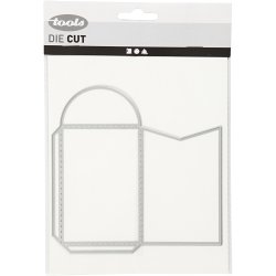 Sk&aelig;re- og pr&aelig;geskabelon, kuvert, str. 8,5x5,5 cm, 1 stk.