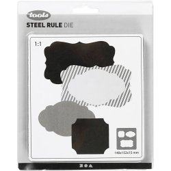 Sk&aelig;reskabelon, tag, str. 14x15,25 cm, tykkelse 15 mm, 1 stk.