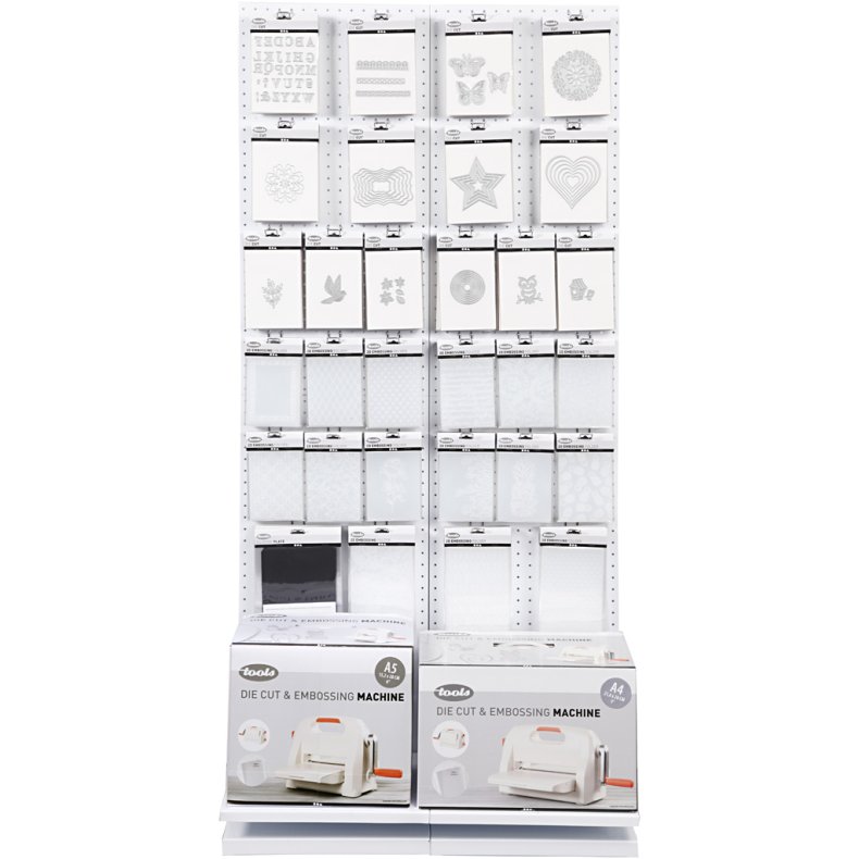 Stanse- og pr&aelig;gemaskine, A4, ark 210x297 mm, 1 stk.