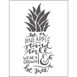 Prægeskabelon, ord, str. 11x14 cm, tykkelse 2 mm, 1 stk.