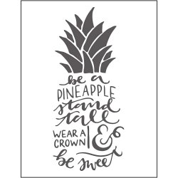 Pr&aelig;geskabelon, ord, str. 11x14 cm, tykkelse 2 mm, 1 stk.