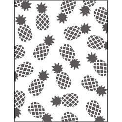 Pr&aelig;geskabelon, ananas, str. 11x14 cm, tykkelse 2 mm, 1 stk.