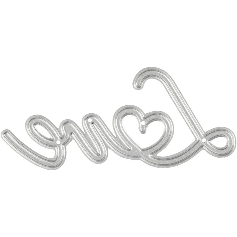 Sk&aelig;reskabelon, Love, str. 69x30,5 mm, 1 stk.