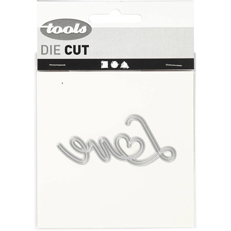 Sk&aelig;reskabelon, Love, str. 69x30,5 mm, 1 stk.