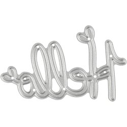 Sk&aelig;reskabelon, Hello, str. 59x36 mm, 1 stk.