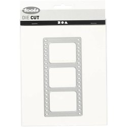 Sk&aelig;reskabelon, filmstribe, str. 64x131 mm, 1 stk.