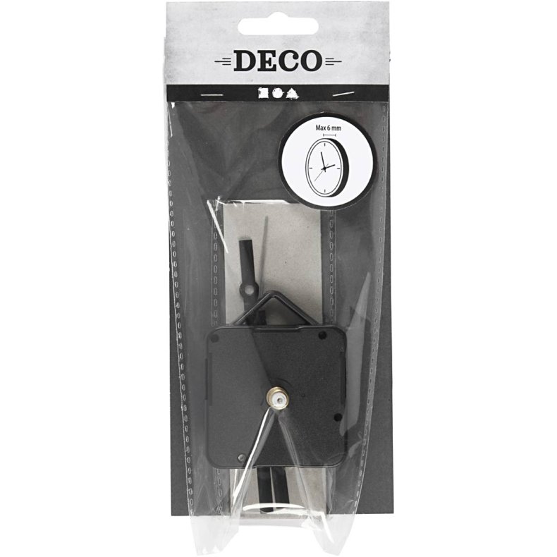 Urv&aelig;rk, plade max. tykkelse 6 mm, sort, 1 s&aelig;t