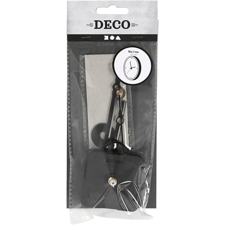 Urv&aelig;rk, plade max. tykkelse 3 mm, sort, 1 s&aelig;t