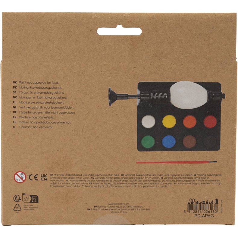 &AElig;ggemaler, L: 16,5 cm, sort, 1 s&aelig;t