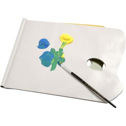 Engangspalette, L: 31 cm, B: 23 cm, hvid, 1 stk.