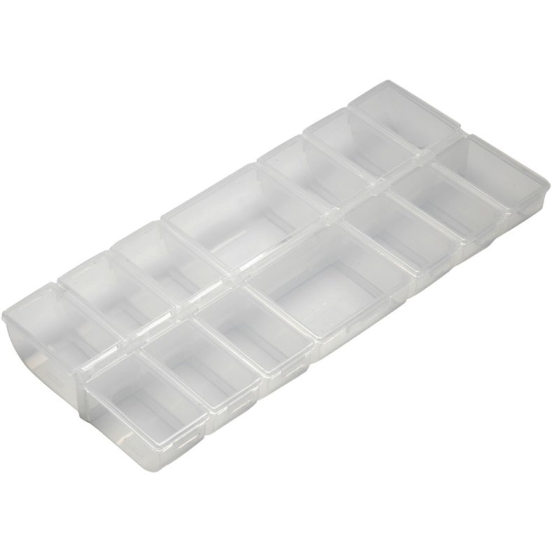 Opbevarings&aelig;ske, H: 2,8 cm, str. 24x11 cm, 1 stk.