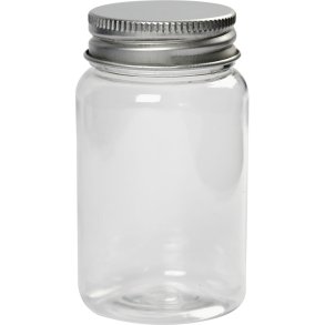 Plastdåse med låg, H: 77 mm, diam. 45 mm, 100 ml, 10 stk./ 1 pk.
