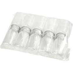 Plastd&aring;se med l&aring;g, H: 77 mm, diam. 45 mm, 100 ml, 10 stk./ 1 pk.