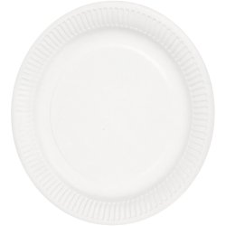 Paptallerken, diam. 23 cm, 100 stk./ 1 pk.