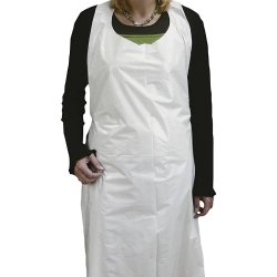 Engangsforkl&aelig;de, H: 110 cm, B: 80 cm, hvid, 100 stk./ 1 pk.