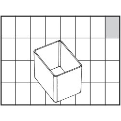 Basisindsats, nr. A9-1, H: 47 mm, str. 55x39 mm, 1 stk.