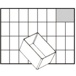 Basisindsats, nr. A8-1, H: 47 mm, str. 79x55 mm, 1 stk.