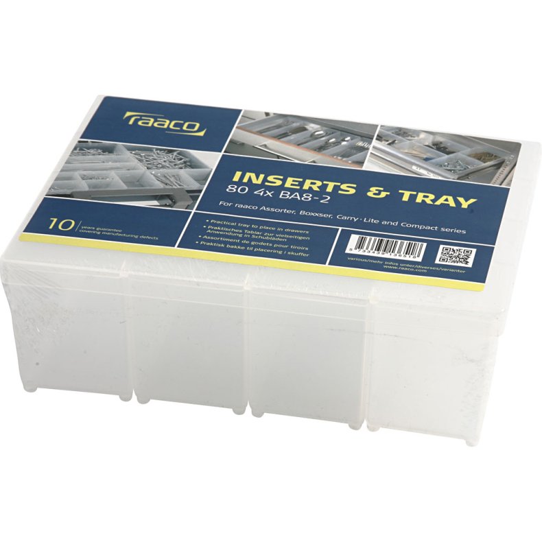 Basisindsats, nr. BA8-2, H: 80 mm, str. 157x55 mm, 4 stk./ 1 pk.