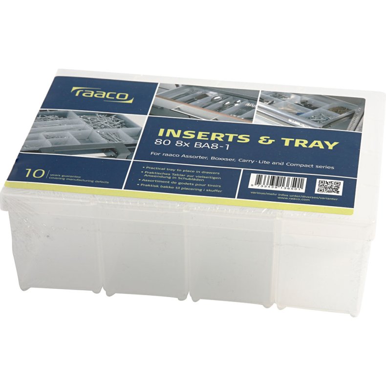 Basisindsats, nr. BA8-1, H: 80 mm, str. 79x55 mm, 8 stk./ 1 pk.