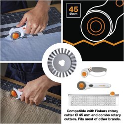Fiskars Rullesk&aelig;reblad, diam. 45 mm, 1 stk.