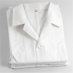 Malerkittel, L: 78 cm, str. small, &AElig;rmel&aelig;ngde: 58 cm, hvid, 1 stk.