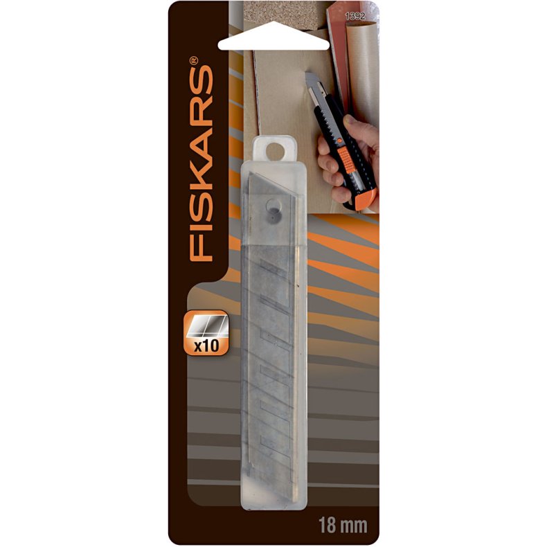 Fiskars Knivblade, B: 18 mm, 10 stk./ 1 pk.