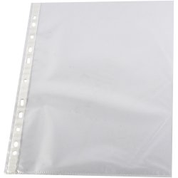 Plastlommer, &aring;bning i top, A4, ark 210x297 mm, 100 stk./ 1 pk.