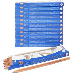 Skoleblyant, L: 18 cm, HB, tykkelse 7 mm, mine 2 mm, 12x12 stk./ 1 pk.