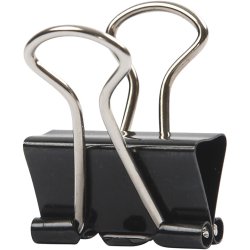 Klemmer, B: 19 mm, sort, 40 stk./ 1 pk.