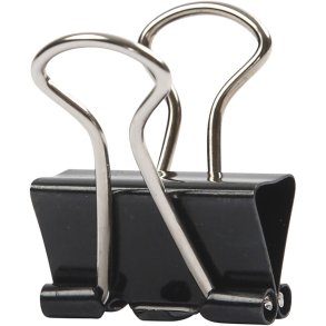 Klemmer, B: 19 mm, sort, 40 stk./ 1 pk.