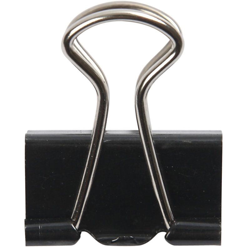 Klemmer, B: 19 mm, sort, 40 stk./ 1 pk.