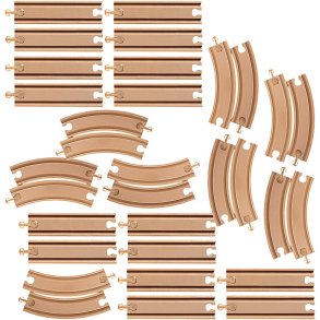 VIGA Togskinner, lige og kurvet, 32 stk./ 1 sæt