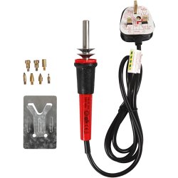 Elbr&aelig;nder, str. 19x3 cm, UK-Plug, sort, r&oslash;d, 1 stk.