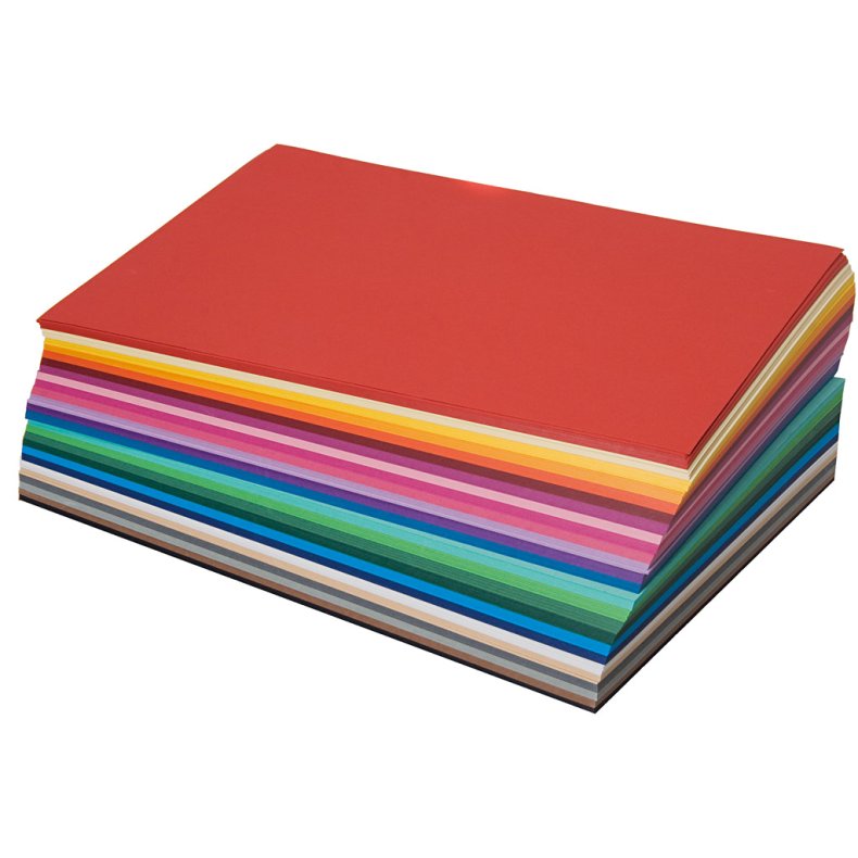 Tone-i-tone klippepapir, A4, 130 g, 20x25 ass. ark, 500 ark/ 1 pk.