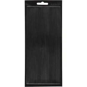 Stickers, border, ark 10x23 cm, sort, 1 ark