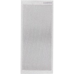 Stickers, border, ark 10x23 cm, sølv, 1 ark