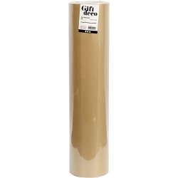 Gavepapir, B: 50 cm, 60 g, beige, 100 m/ 1 rl.