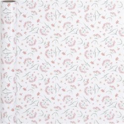 Gavepapir, blomster, B: 50 cm, 80 g, 5 m/ 1 rl.