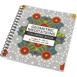 Mindfulness malebog, geometrisk, str. 19,5x23 cm, Antal sider 64, 1 stk.