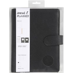 Kalender, str. 19x23,5x4 cm, ringordner, sort, 1 stk.