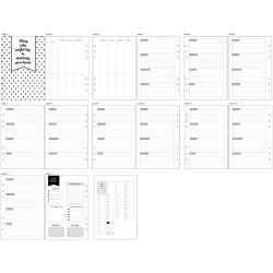 Evighedskalender, str. 142x210 mm, Antal sider 7, 120 g, hvid, 1 stk.