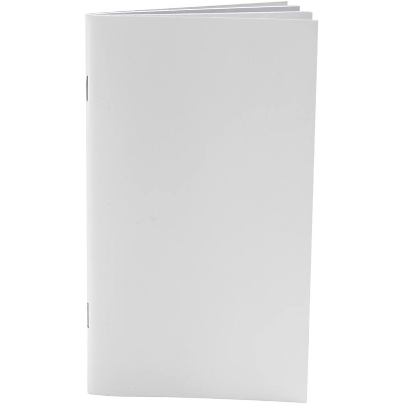 Notesbog, str. 9,5x16,6 cm, Antal sider 34, 100 g, hvid, 1 stk.