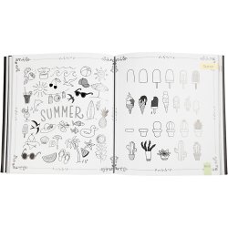 Inspirationsbog til 'Hand Lettering', str. 22x23 cm, tykkelse 2 cm, Antal sider 143, 1 stk., Dansk tekst