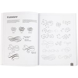 &Oslash;veh&aelig;fte til 'Hand Lettering', str. 21x28 cm, tykkelse 1 cm, Antal sider 63, 1 stk., Dansk tekst