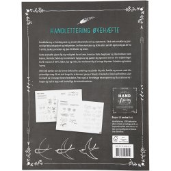 &Oslash;veh&aelig;fte til 'Hand Lettering', str. 21x28 cm, tykkelse 1 cm, Antal sider 63, 1 stk., Dansk tekst