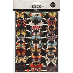 Glansbilleder, sommerfugle, ark 16,5x23,5 cm, 2 ark/ 1 pk.